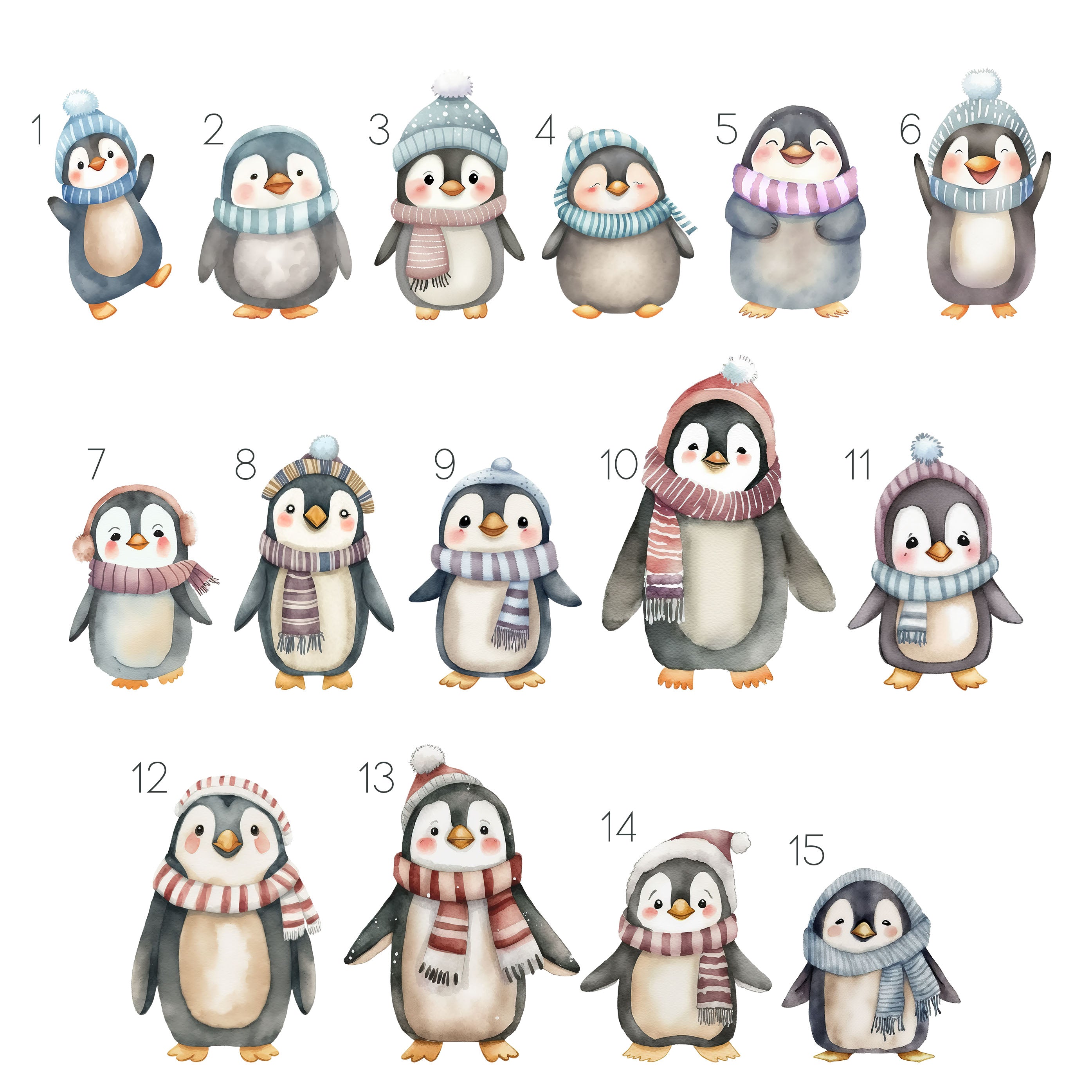 Penguin Family Print