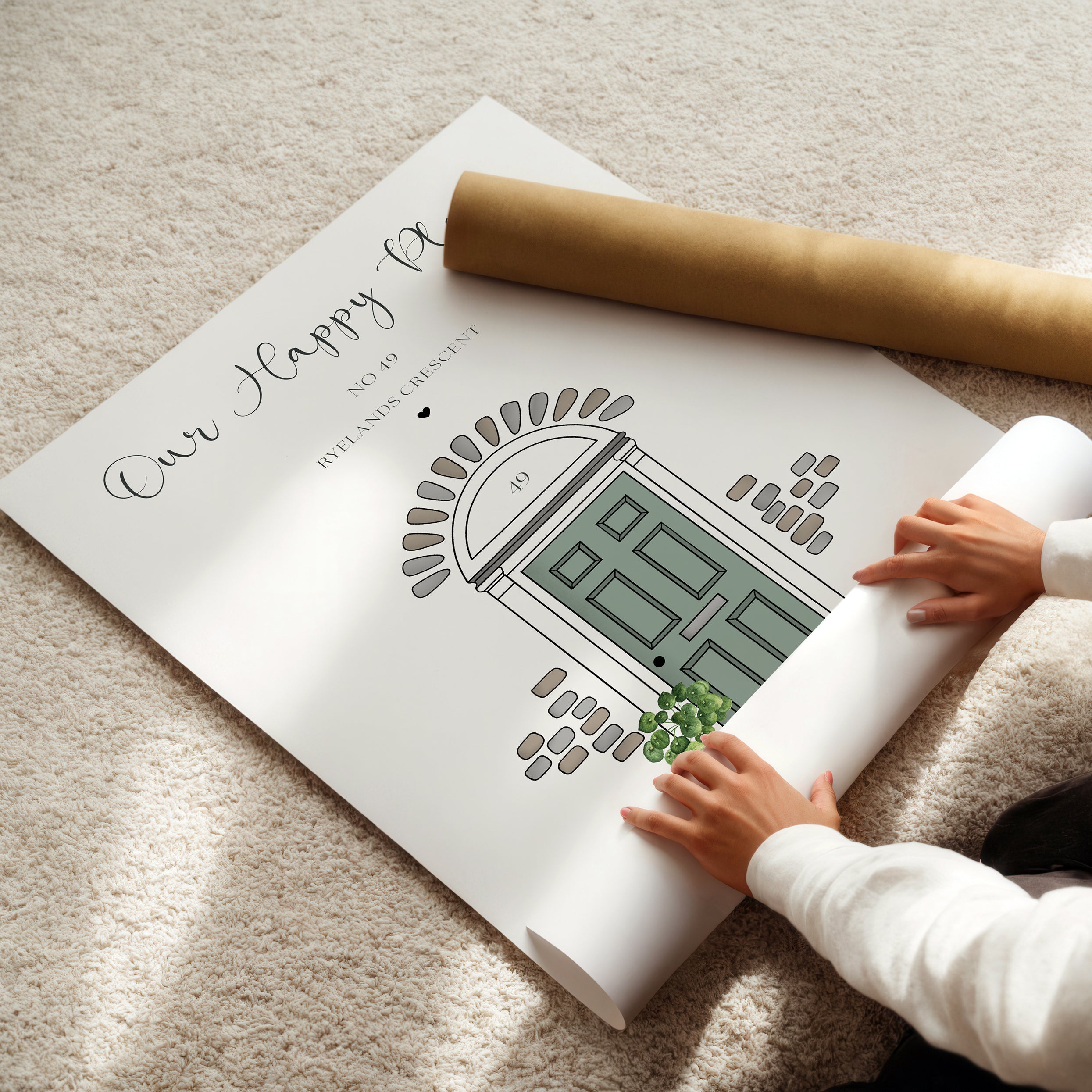 personalised-front-door-gift-print-packaging